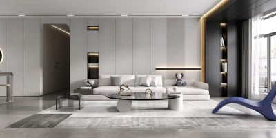 现代客餐厅3D模型下载